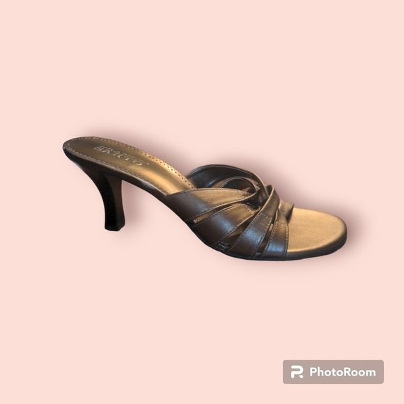 FRANCO SARTO Metallic Gold Sandals Size 9M - Picture 5 of 13